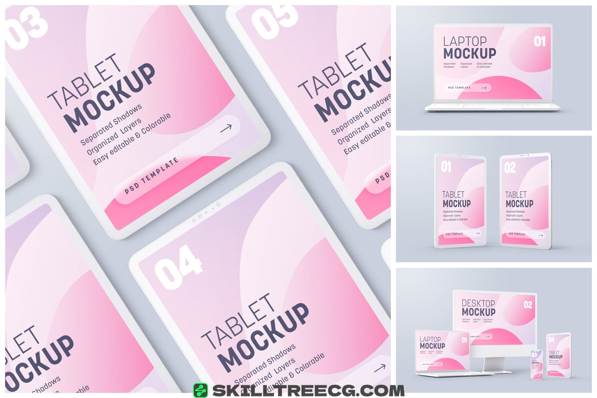 Multi Device Clay Mockup Set（139719）-技能树